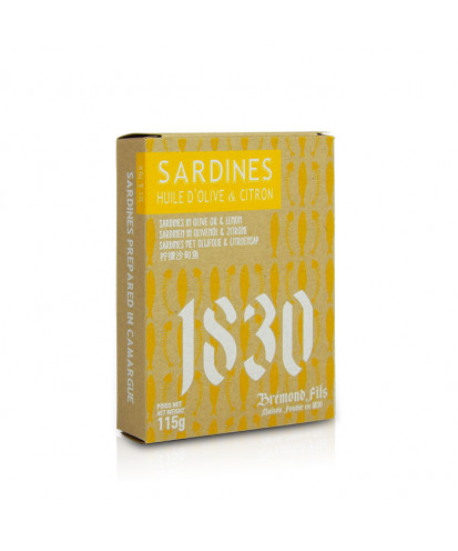 SARDINKY OLIV. OLEJ S CITRONOM /SARDINES HUILE D'OLIVE & CITRON 115 G
