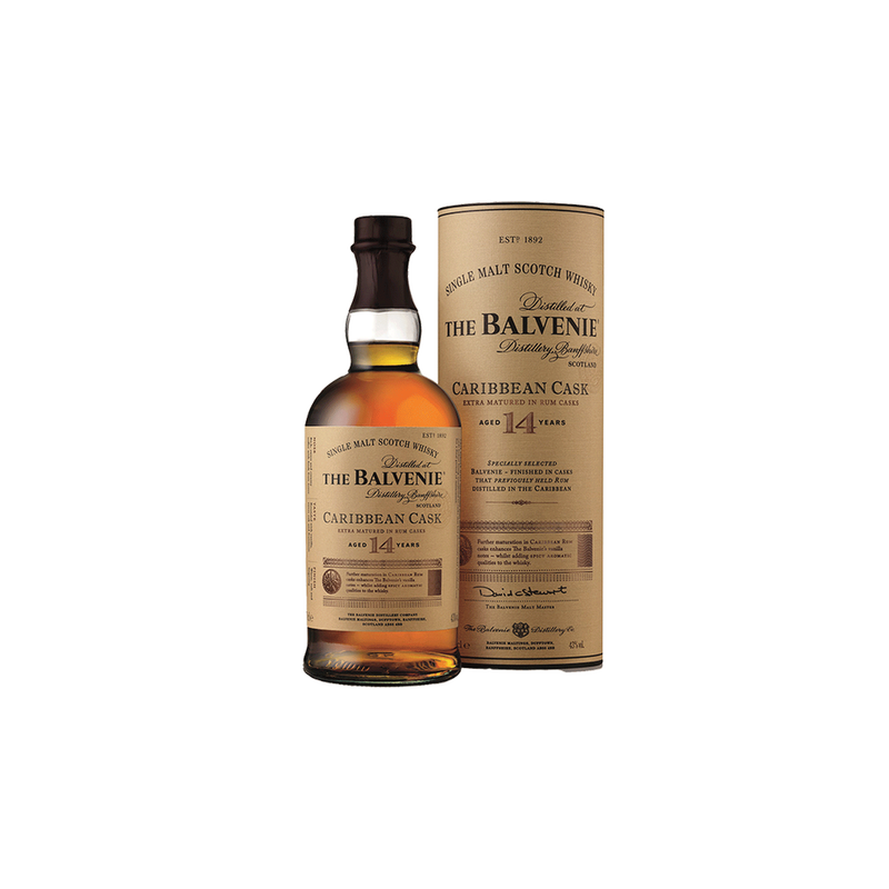 WHISKY THE BALVENIE CARIBBEAN CASK 14 ANS, 0,70 L