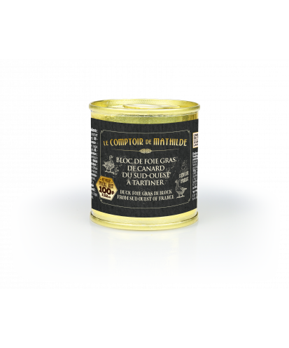 FOIE GRAS BLOK DE  DE CANARD DU SUD OF FRANCE 3.52 oz