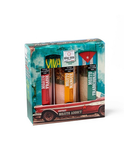 COCKTAIL MOJITO ADDICT sada 3 poháre 3x 95g