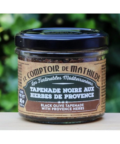 Čierna olivová tapenáda s provensálskymi bylinkami, 90 g